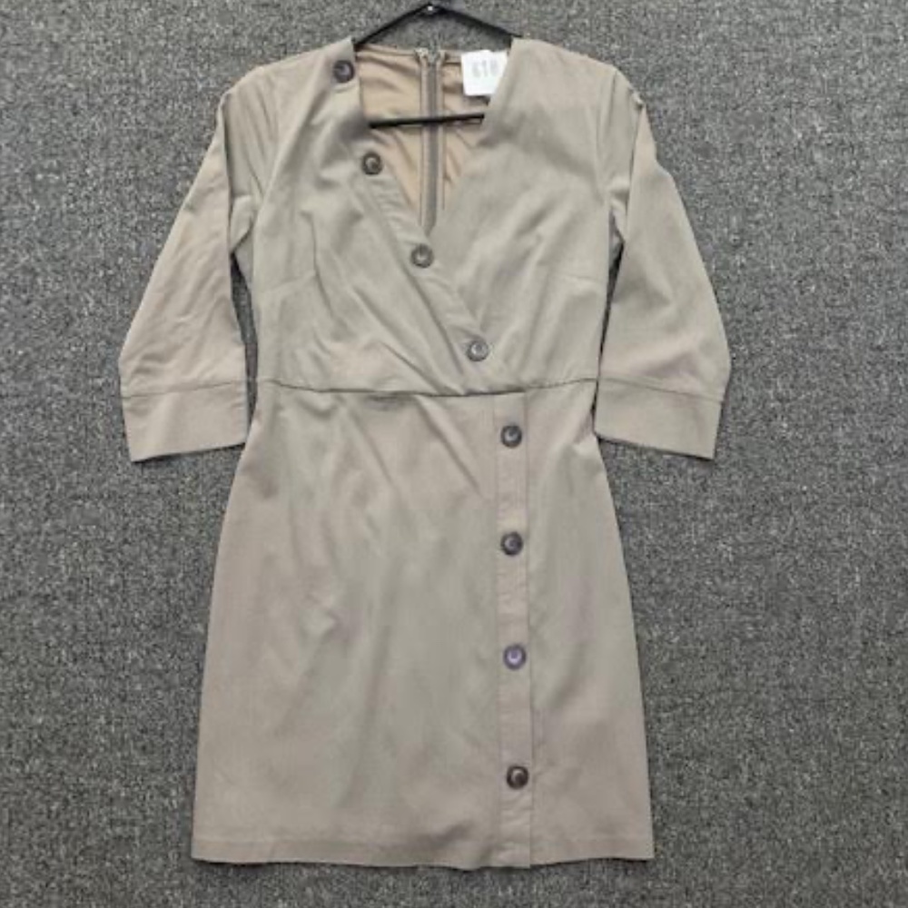 618 Button Accent Dress